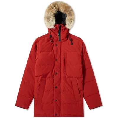 Shop Canada Goose Carson Parka In Red