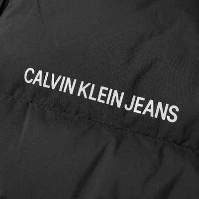 Shop Calvin Klein Institutional Logo Gilet In Black