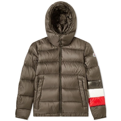 Shop Moncler Willm Hooded Down Jacket In Green