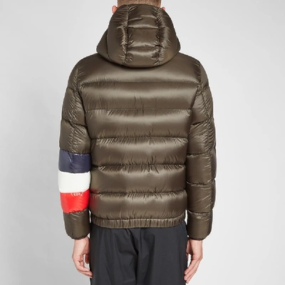 Shop Moncler Willm Hooded Down Jacket In Green