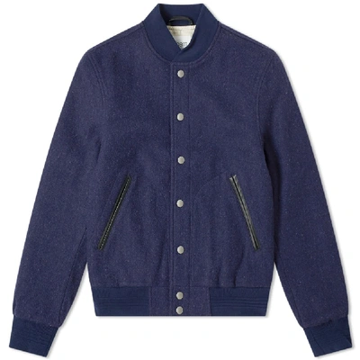 Shop Albam Sports Bomber In Blue
