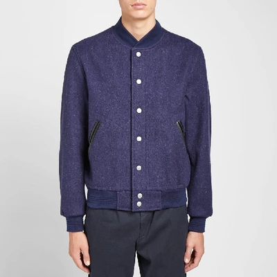 Shop Albam Sports Bomber In Blue