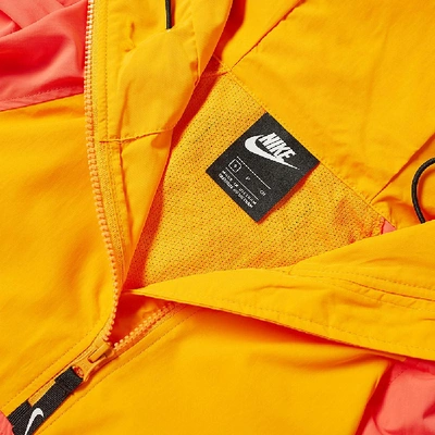 Shop Nike Re-issue Woven Popover Jacket In Orange