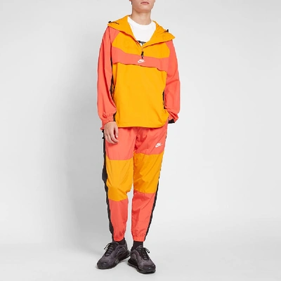 Shop Nike Re-issue Woven Popover Jacket In Orange