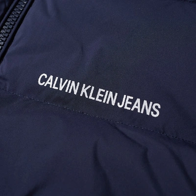 Shop Calvin Klein Institutional Logo Down Gilet In Black