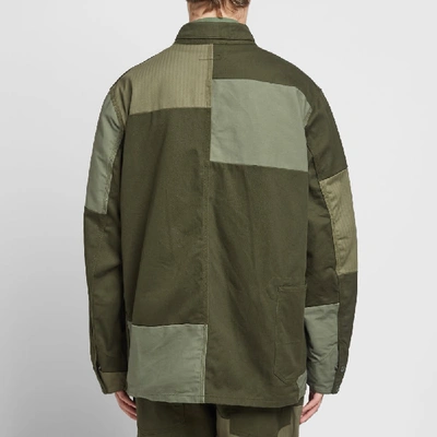 Shop Engineered Garments Logger Jacket In Green