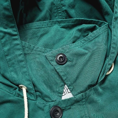 Shop Albam Hooded Field Jacket In Green