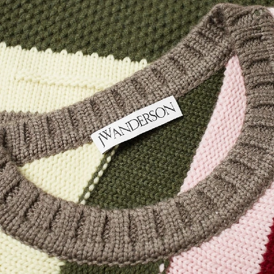 Shop Jw Anderson Chunky Stripe Knit In Multi