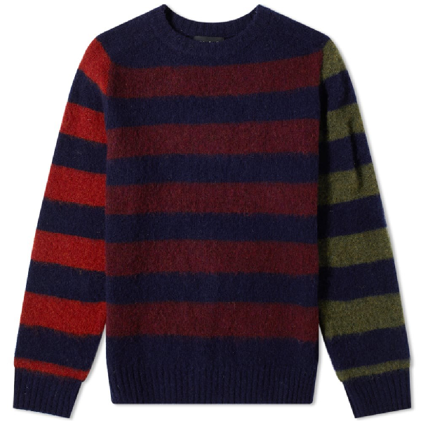 Howlin' Acid Journey Multi Stripe Sweater In Blue | ModeSens