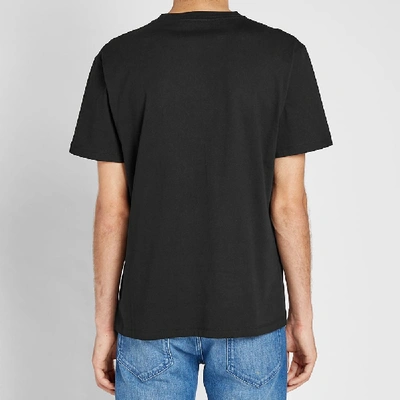 Shop Raf Simons Slim Fit Rs Embroidery Tee In Black