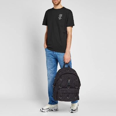 Shop Raf Simons Slim Fit Rs Embroidery Tee In Black