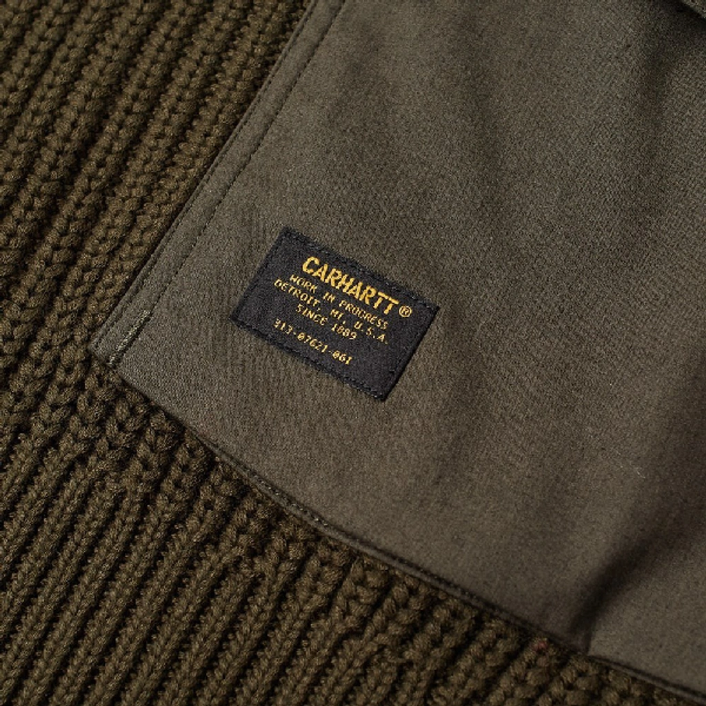 Carhartt Wip Walker Half Zip Knit In Green ModeSens