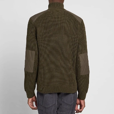 Wip Walker Half Zip Knit In Green