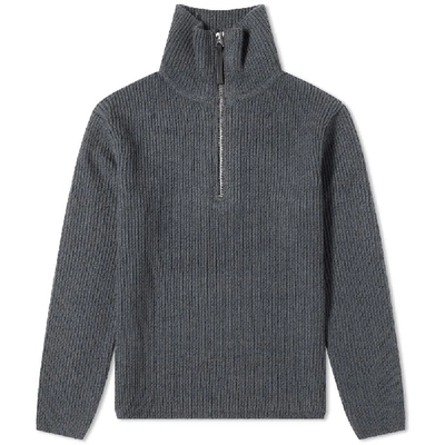 Shop Acne Studios Korman Sporty Wool Rib Knit In Grey