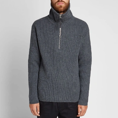 Shop Acne Studios Korman Sporty Wool Rib Knit In Grey