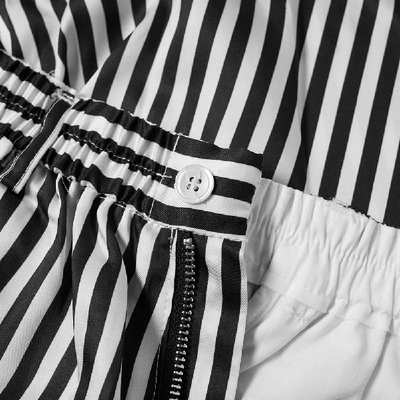 Shop Mki Stripe Shorts In White