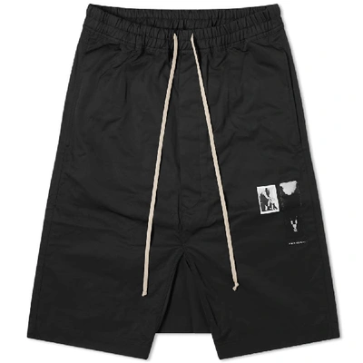 Shop Rick Owens Drkshdw Patch Pods Short In Black