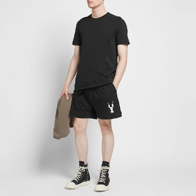 Shop Rick Owens Drkshdw Logo Boxer Short In Black