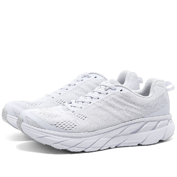 hoka white clifton 6