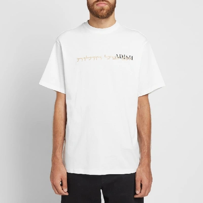 Shop Adish Hebrew Tee In White