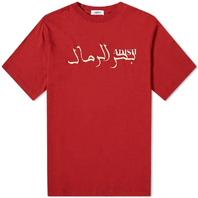 Shop Adish Arabic Tee In Red