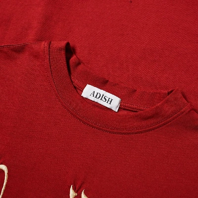 Shop Adish Arabic Tee In Red