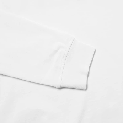 Shop Adish Long Sleeve Shakeh Logo Tee In White