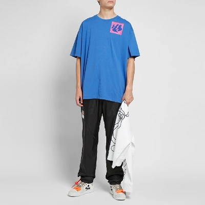 Shop Off-white Shape Of Oversized Tee In Blue