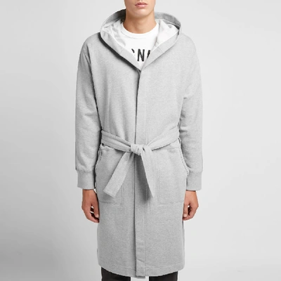 Shop Reigning Champ Hooded Robe In Grey