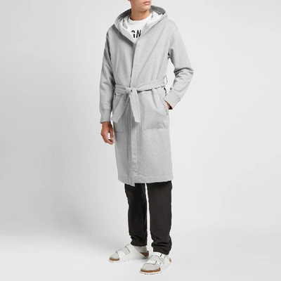 Shop Reigning Champ Hooded Robe In Grey