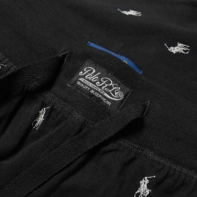 Shop Polo Ralph Lauren All Over Pony Sleepwear Pant In Black