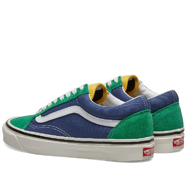 Vans Green And Blue Anaheim Factory Old Skool 36 Dx Sneakers In Grn Ylw ...