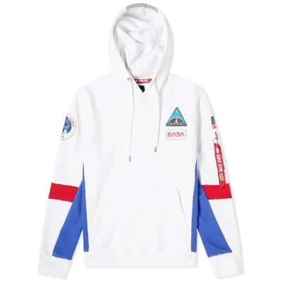 Shop Alpha Industries Space Camp Hoody In White