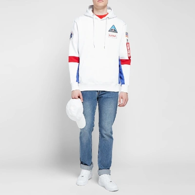 Shop Alpha Industries Space Camp Hoody In White