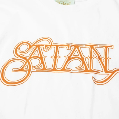 Shop Aries Satan Tee In White