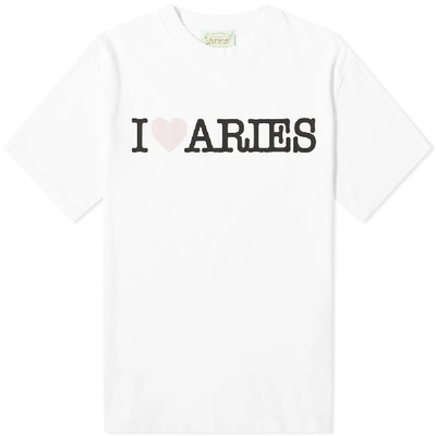 Shop Aries I Heart  Tee In White