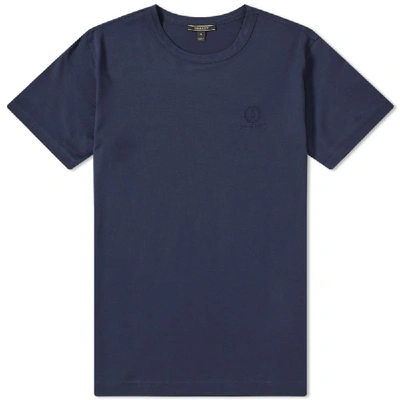 Shop Belstaff Embroidered Logo Tee In Blue