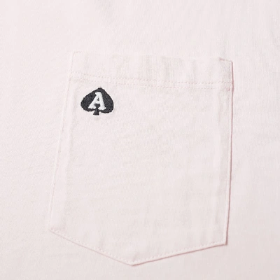 Shop Aries Long Sleeve Pocket Logo Tee In Pink