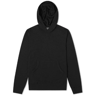 Shop Wings + Horns Slub Popover Hoody In Black