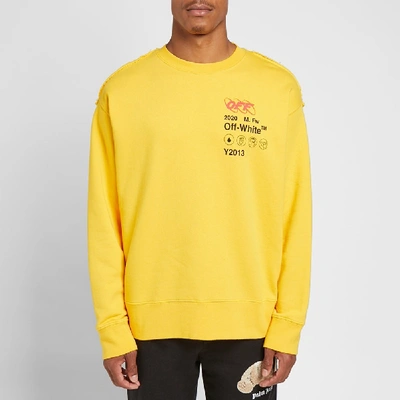 Shop Off-white Industrial Y013 Crew Sweat In Yellow