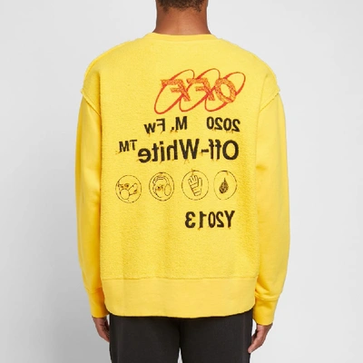 Shop Off-white Industrial Y013 Crew Sweat In Yellow