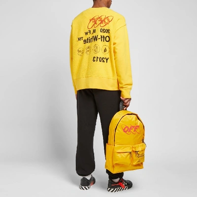 Shop Off-white Industrial Y013 Crew Sweat In Yellow