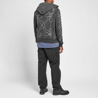 Shop Off-white Abstract Arrows Zip Hoody In Black