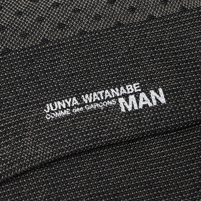 Shop Junya Watanabe Man Diamond Pattern Sock In Black