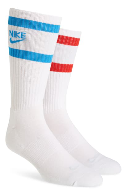 red white and blue nike socks