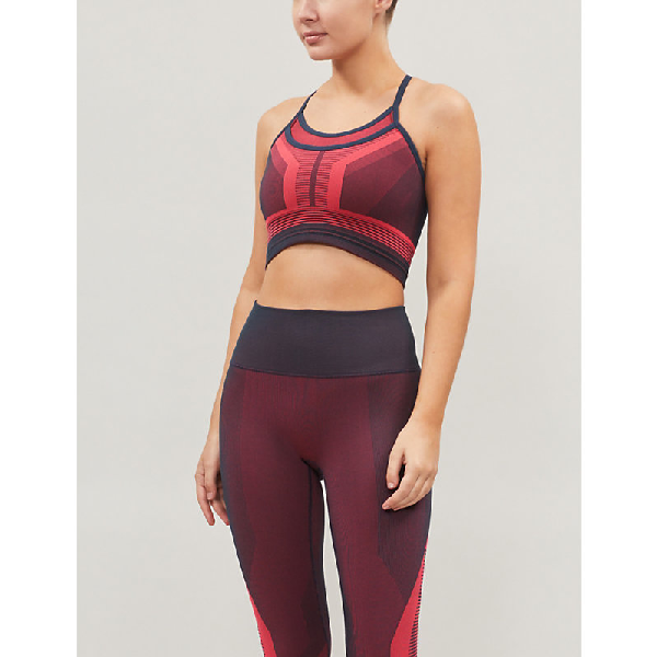 fluro pink sports bra