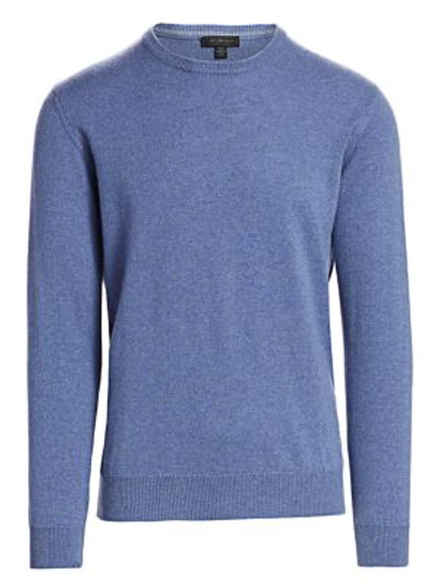 Shop Saks Fifth Avenue Collection Cashmere Crewneck Sweater In Baby Blue