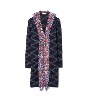 tory burch tweed trim cardigan