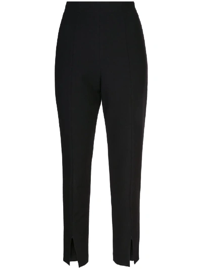 Shop Tibi Anson Strech Skinny Trousers In Black