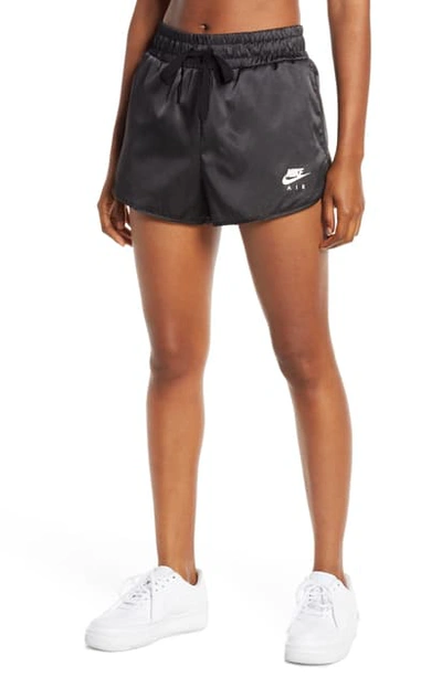 Shop Nike Air Satin Shorts In Black